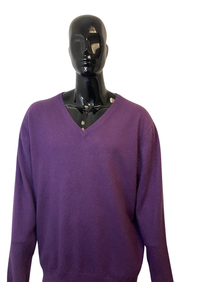 💥 Pull en cachemire violet Taille XXL 💥