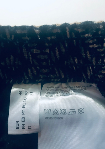 Pantalon à motifs 100% Lin Taille 46