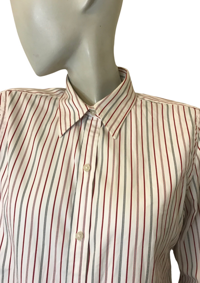Chemise rayée en coton – Taille 38 💼