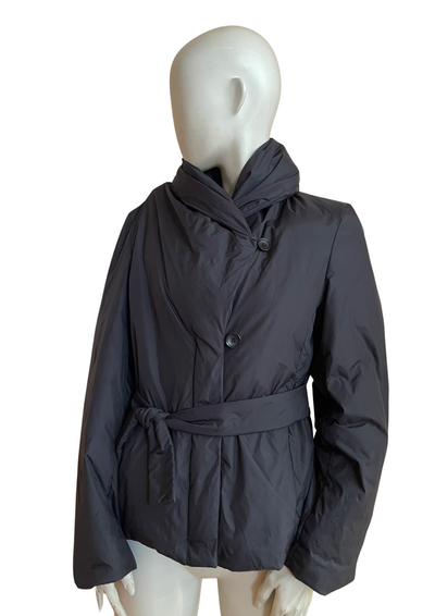 🧥✨ Doudoune noire ceinturée  – Taille 40