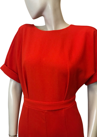 ✨ Robe Crayon Rouge  🔥 Élégante & Féminine – Taille 36