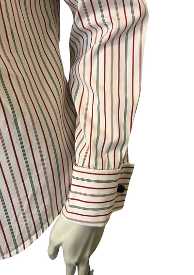 Chemise rayée en coton – Taille 38 💼