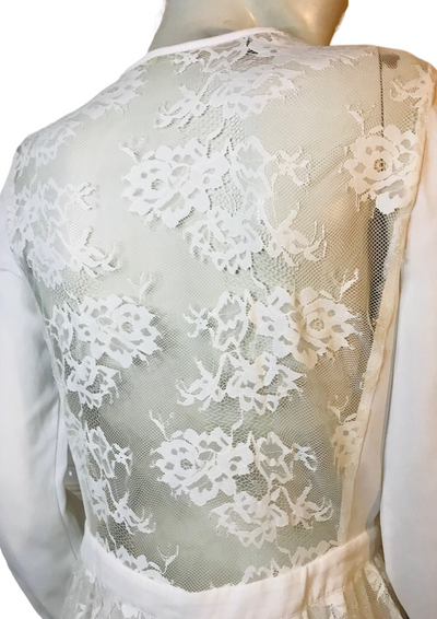 Blouse empiècement dentelle Taille 36 (Neuve)