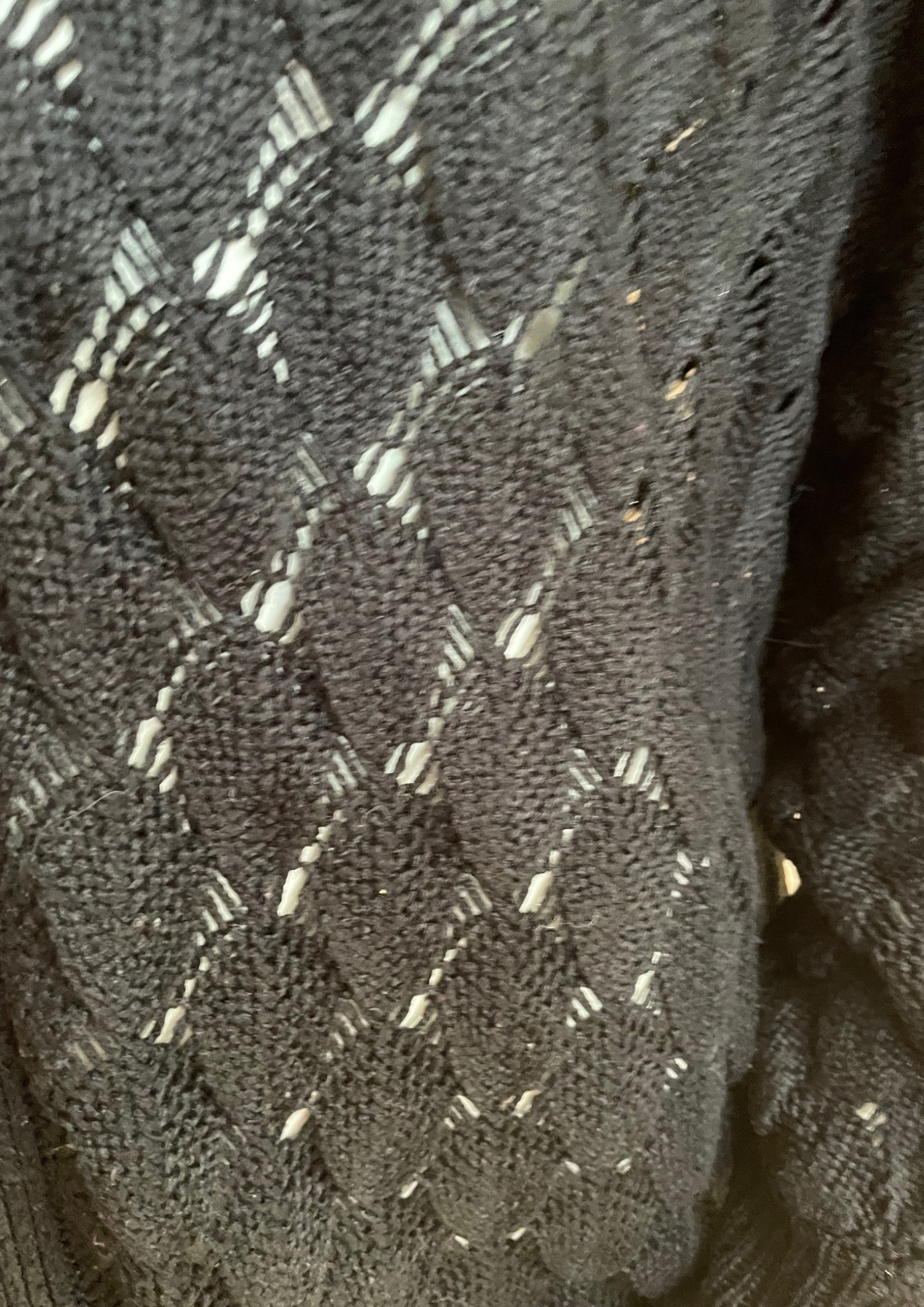 🖤 Gilet ajouré noir – Élégance & confort Taille 50 ✨