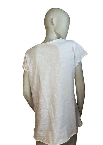 🍂 T-shirt en coton avec motif arbre et papillons Taille 40 🍂