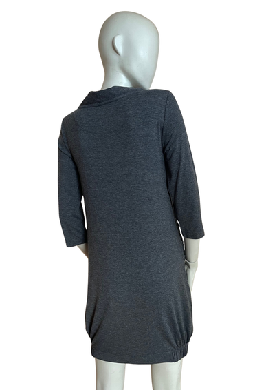 🌟 Robe drapée anthracite Taille 38 🌟