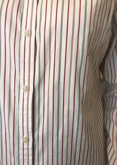Chemise rayée en coton – Taille 38 💼