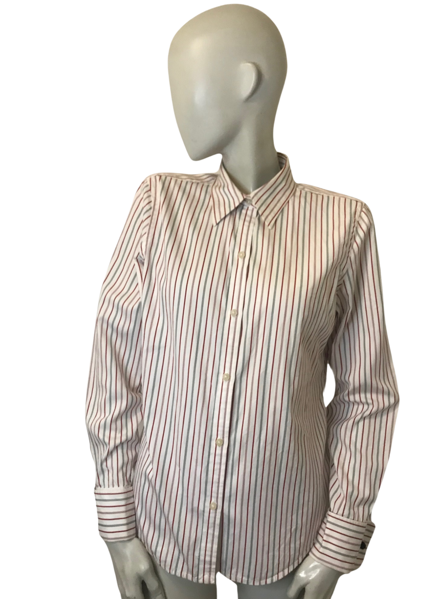 Chemise rayée en coton – Taille 38 💼