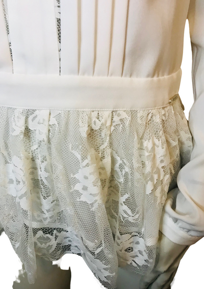Blouse empiècement dentelle Taille 36 (Neuve)