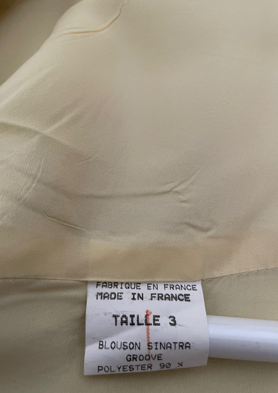 🧥✨ Veste – Jaune pastel chic – Taille 40