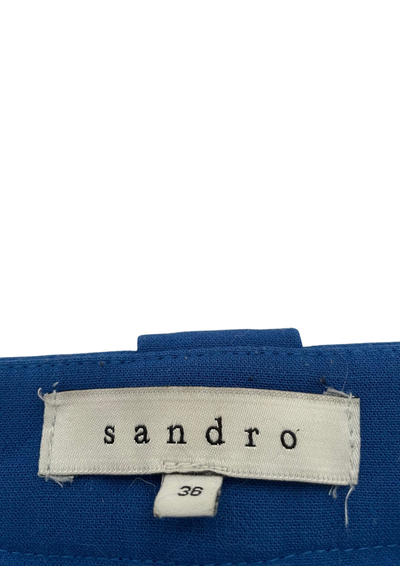 👖 Pantalon cigarette bleu cobalt – Taille 36 💙✨