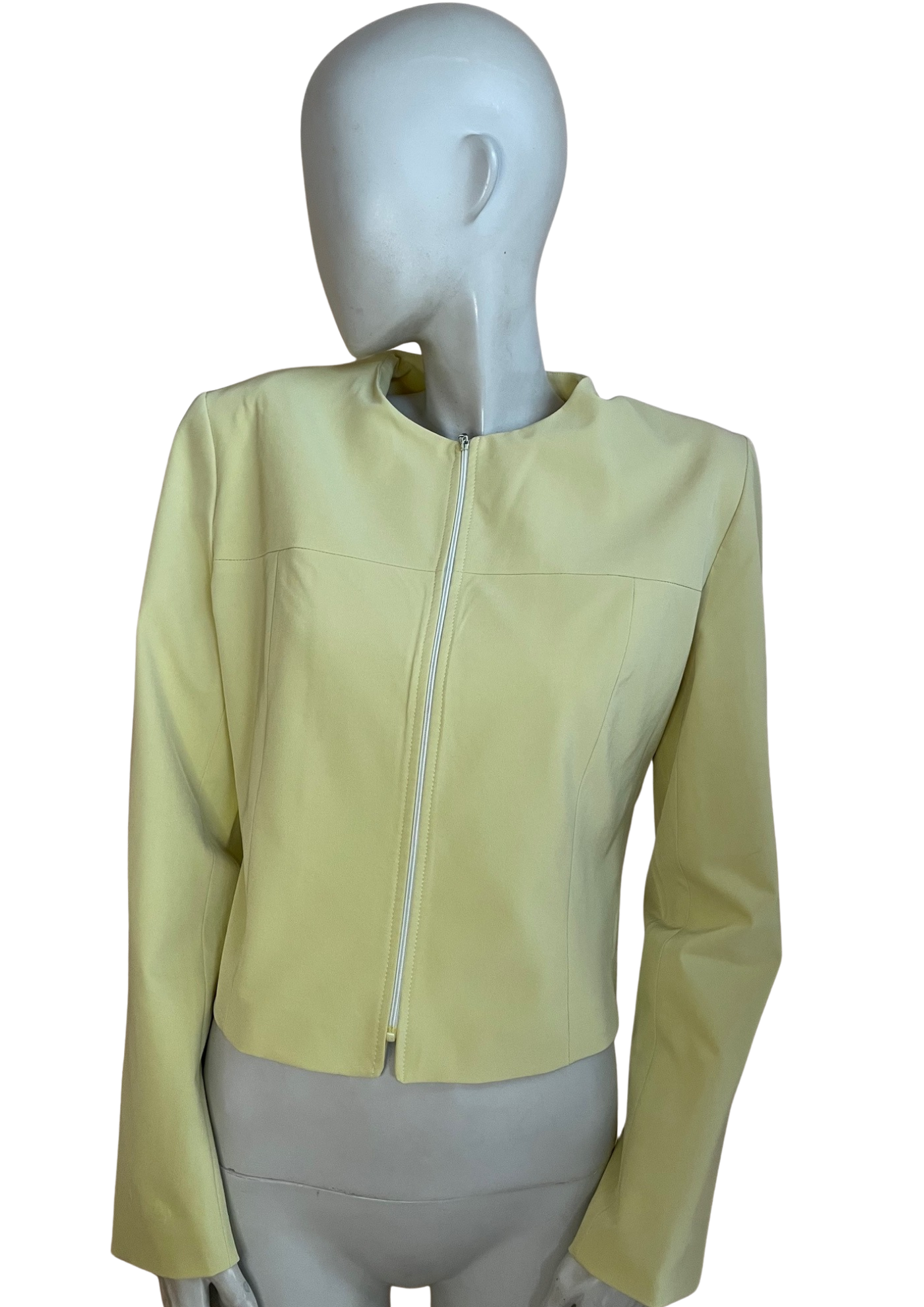 🧥✨ Veste – Jaune pastel chic – Taille 40