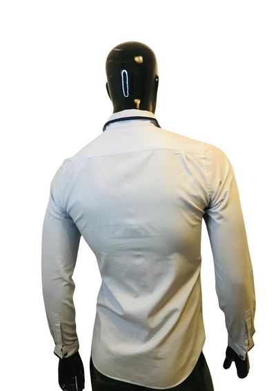 👔✨ Chemise Slim Fit Bleu Clair  - Taille XS