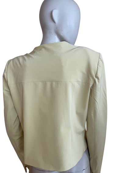 🧥✨ Veste – Jaune pastel chic – Taille 40