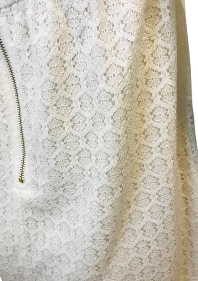 Robe Courte Bustier Dentelle Blanche Taille 36 👗🤍