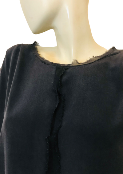 Robe bleu foncé en soie Taille 36 🖤✨
