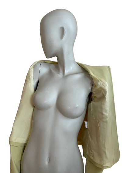 🧥✨ Veste – Jaune pastel chic – Taille 40