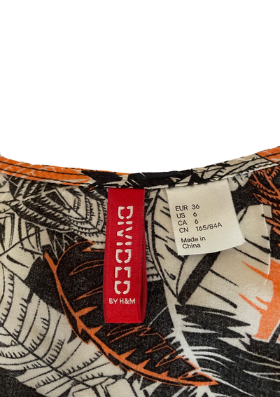 🌀 Haut sans manches à motifs tropicaux Taille 36 🌀