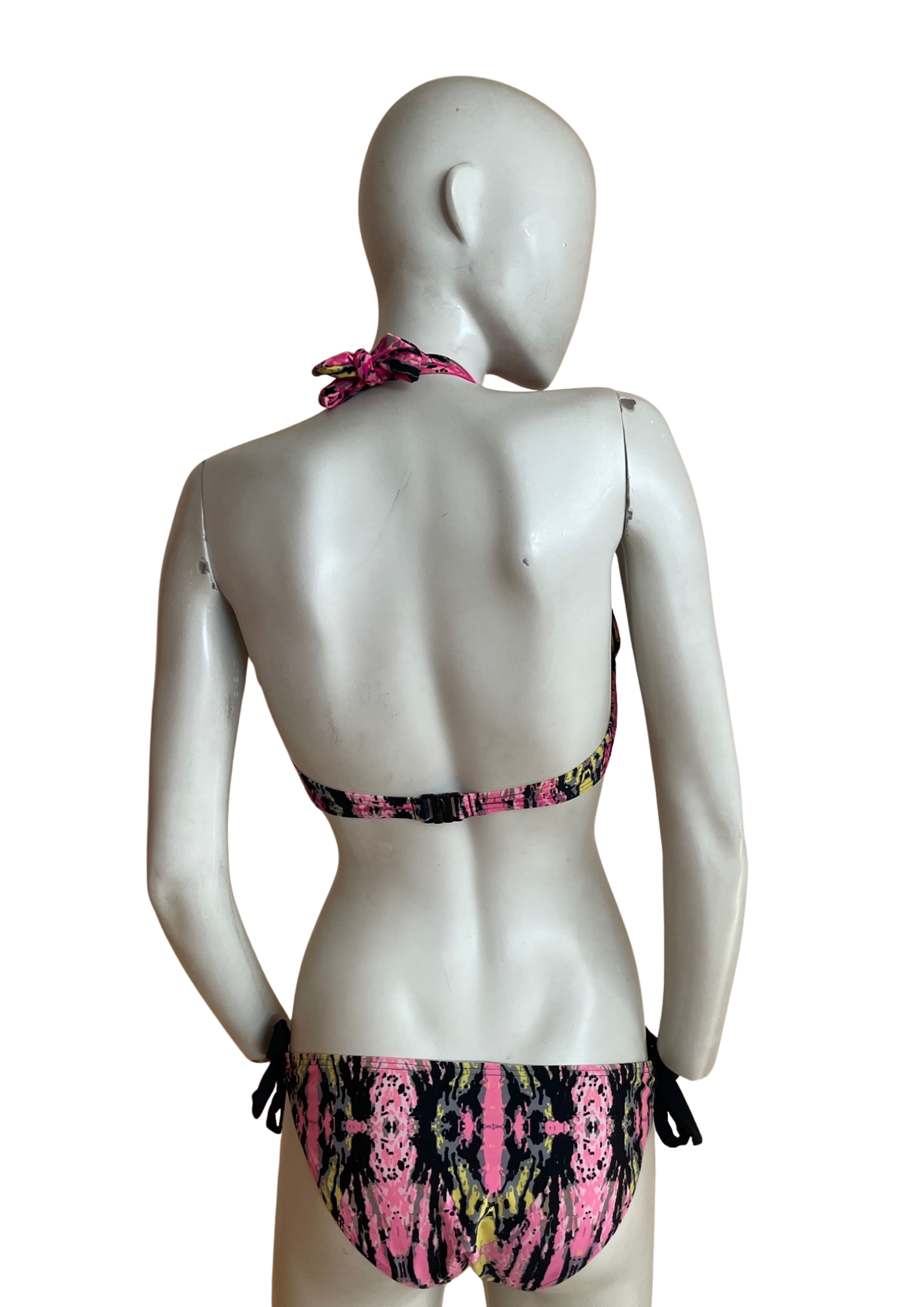 🌴 Bikini Push-Up Multicolore – Style Jungle Graphique Taille 38 🌺