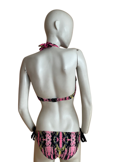 🌴 Bikini Push-Up Multicolore – Style Jungle Graphique Taille 38 🌺