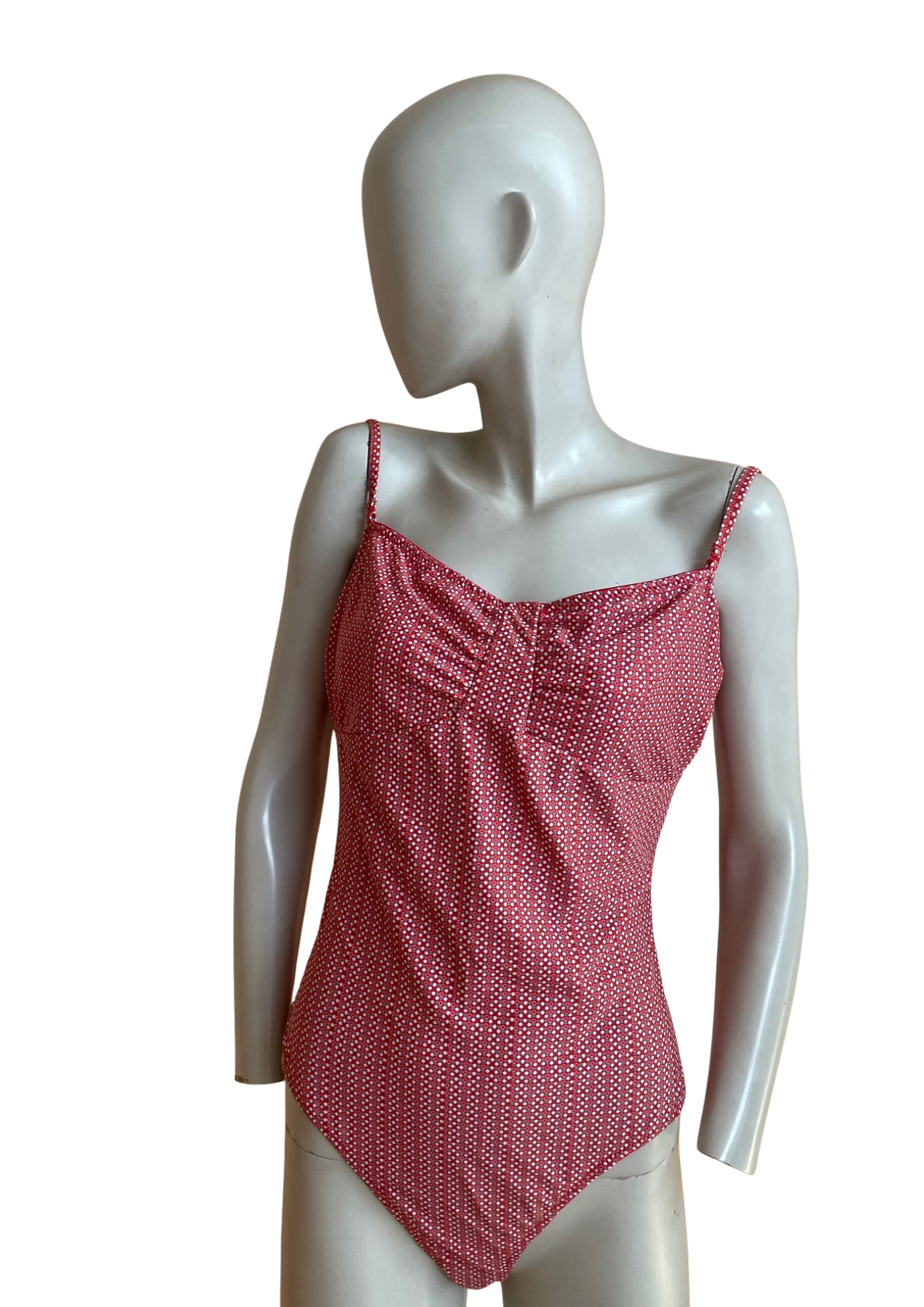 💥 Superbe maillot rouge à motifs Taille 46 💥