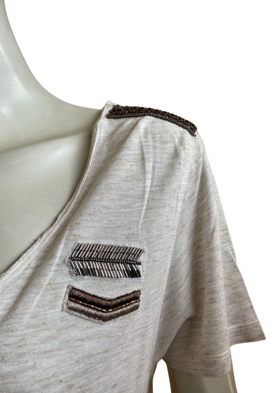 🌟 T-shirt beige Taille 42 🌟