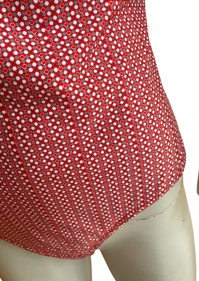 💥 Superbe maillot rouge à motifs Taille 46 💥