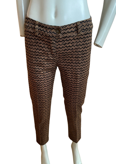 Pantalon Slim Imprimé Géométrique Taille 36 🌟