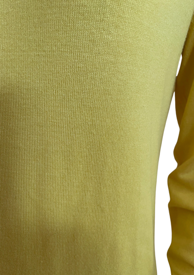 Pull jaune soleil à boutons épaules – Taille 38 🌼✨