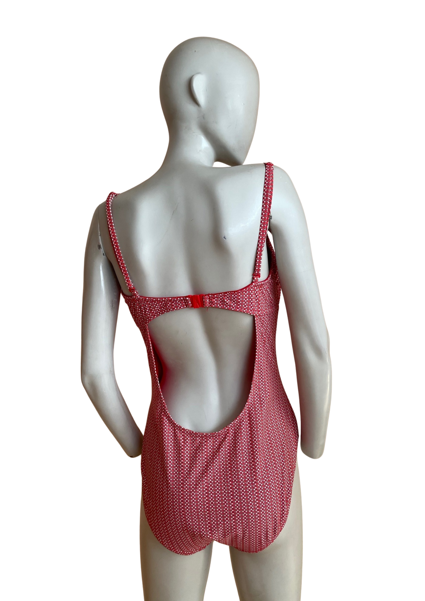 💥 Superbe maillot rouge à motifs Taille 46 💥