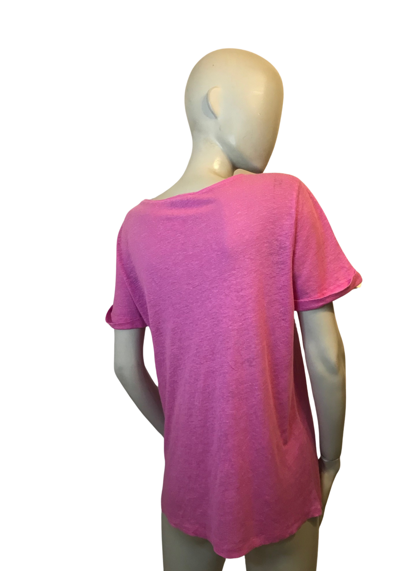 T-shirt en Lin Fuchsia – Taille 36 🌸✨