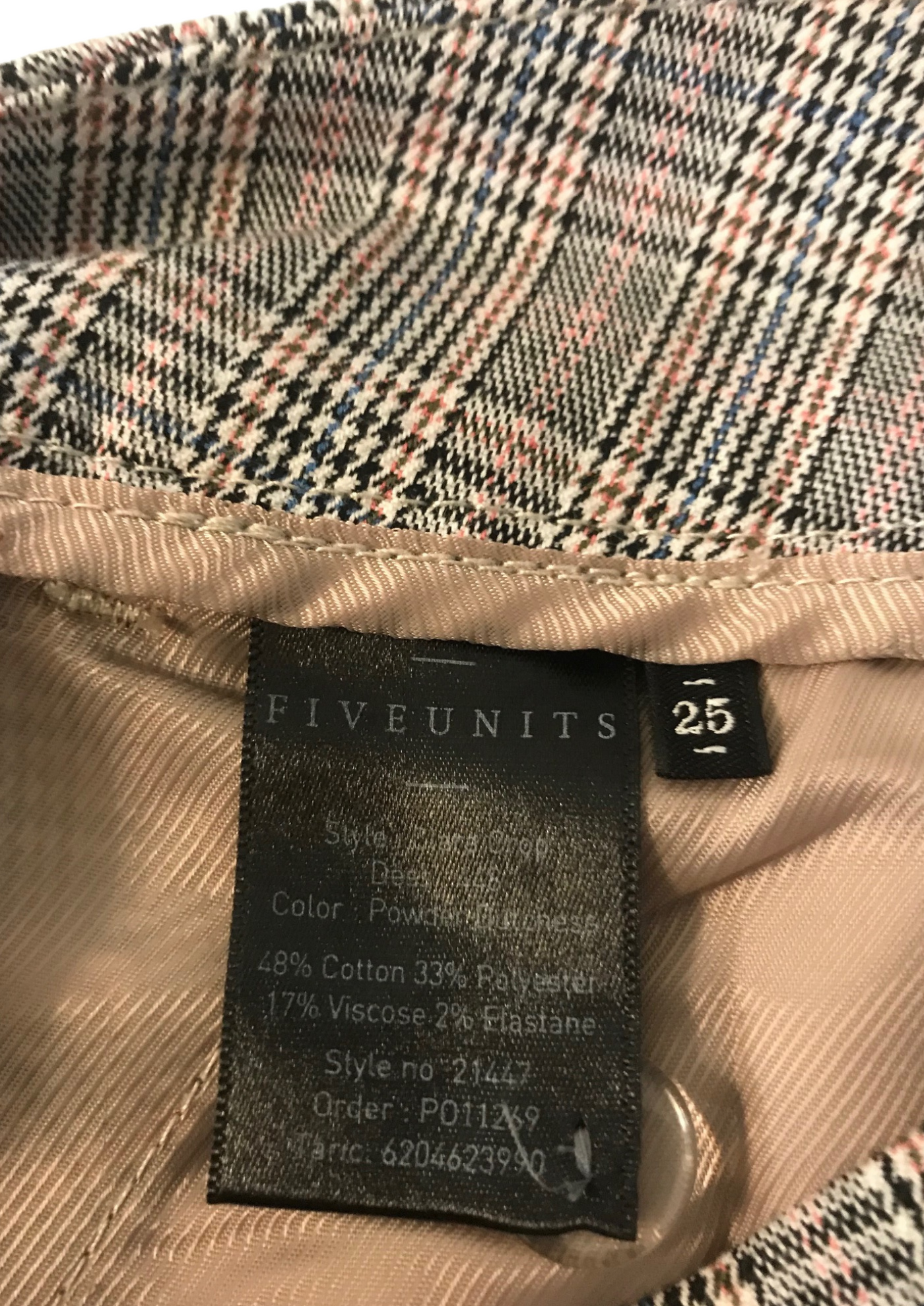 Pantalon crop Prince-de-Galles Taille 34 🤍