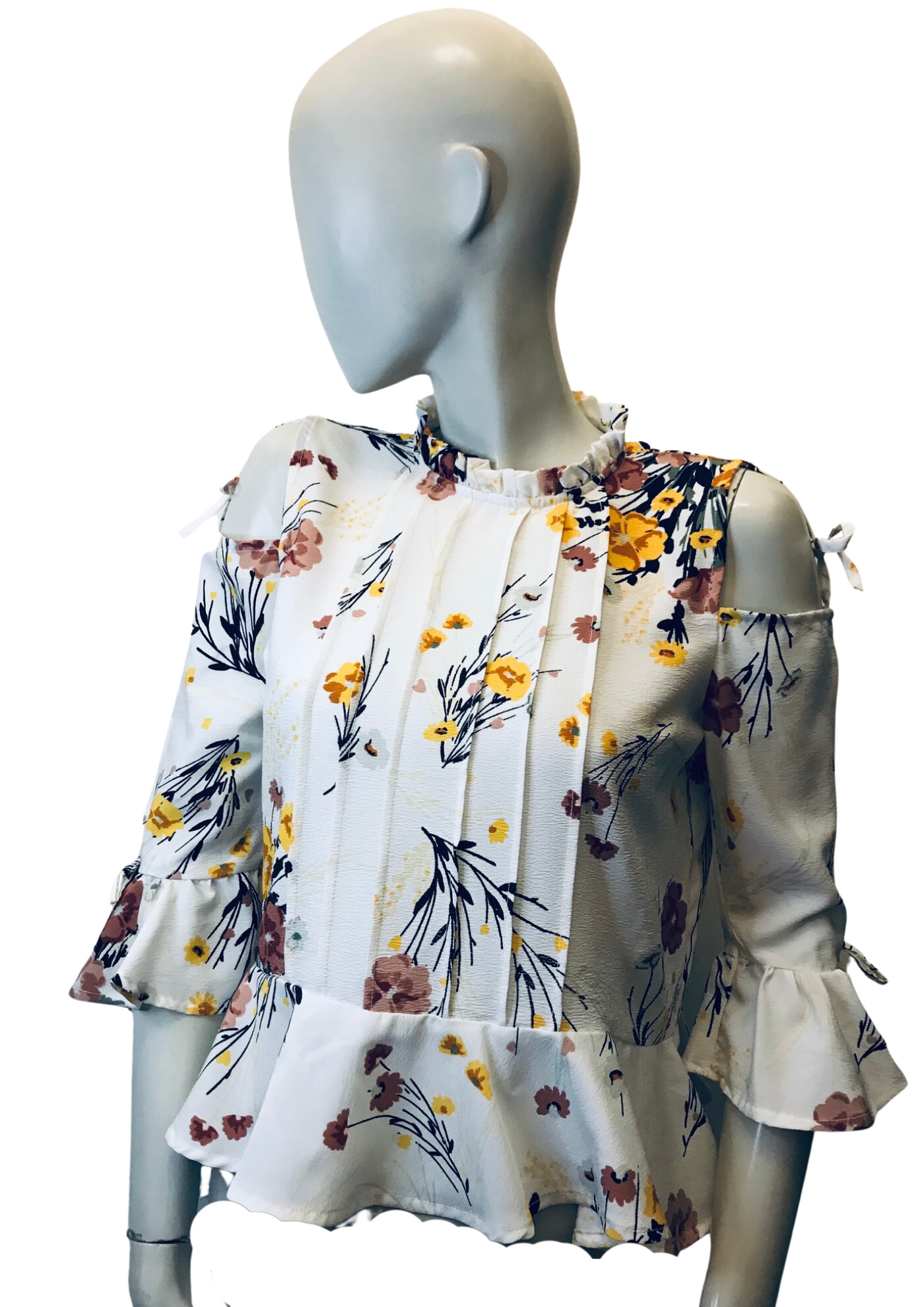 Blouse manches 3/4 fleurie Taille 36