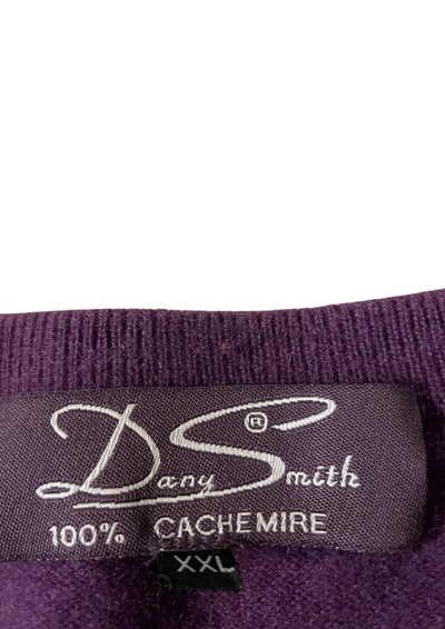 💥 Pull en cachemire violet Taille XXL 💥