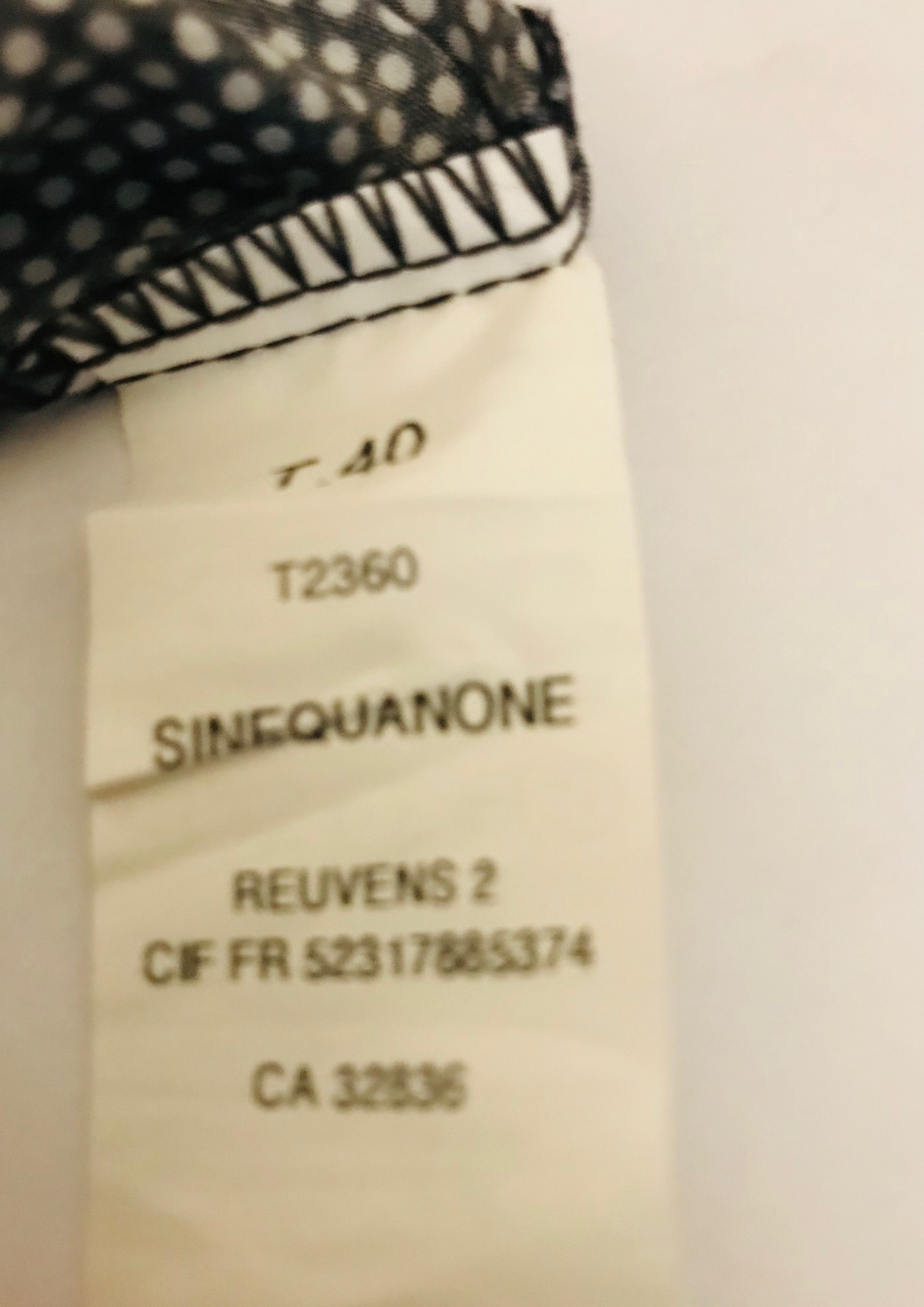 Blouse à pois Taille 40