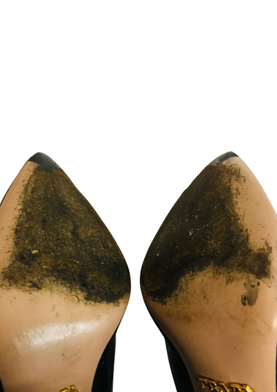 👠 Escarpins noirs en cuir – Pointure 36,5 ✨🖤