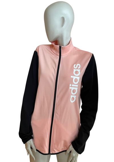 🌸🖤 Veste de survêtement  bicolore Rose & Noir – Taille 36