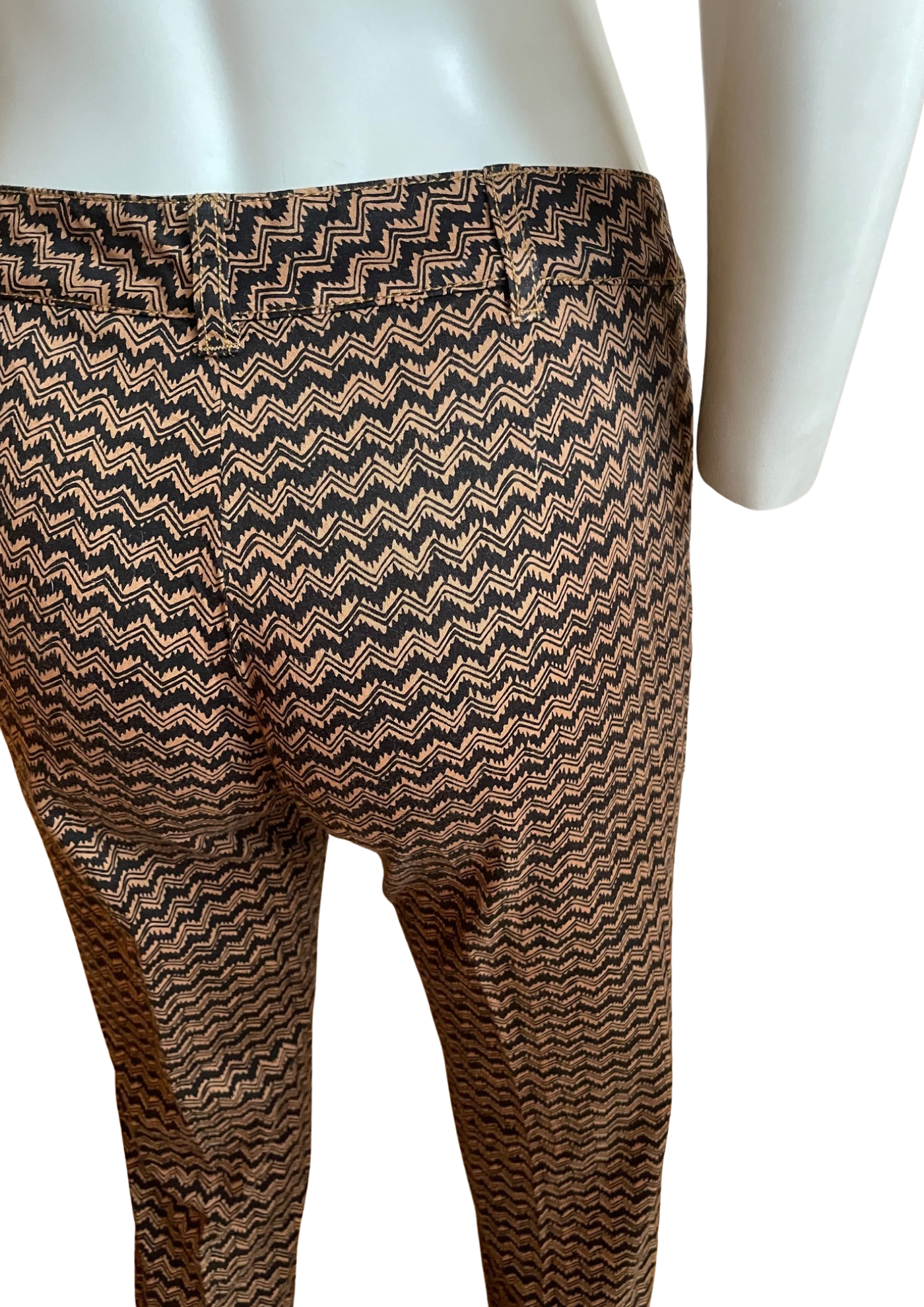 Pantalon Slim Imprimé Géométrique Taille 36 🌟