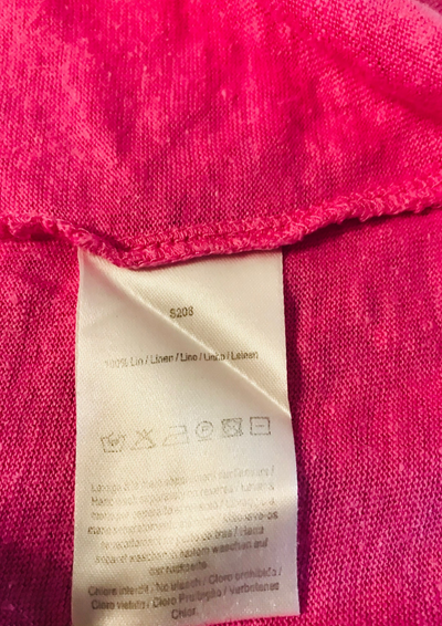 T-shirt en Lin Fuchsia – Taille 36 🌸✨