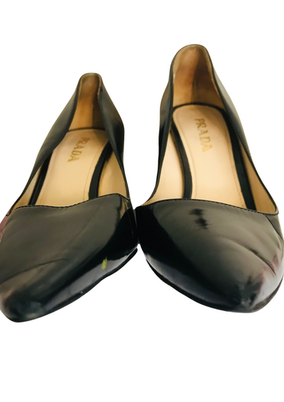 👠 Escarpins noirs en cuir – Pointure 36,5 ✨🖤