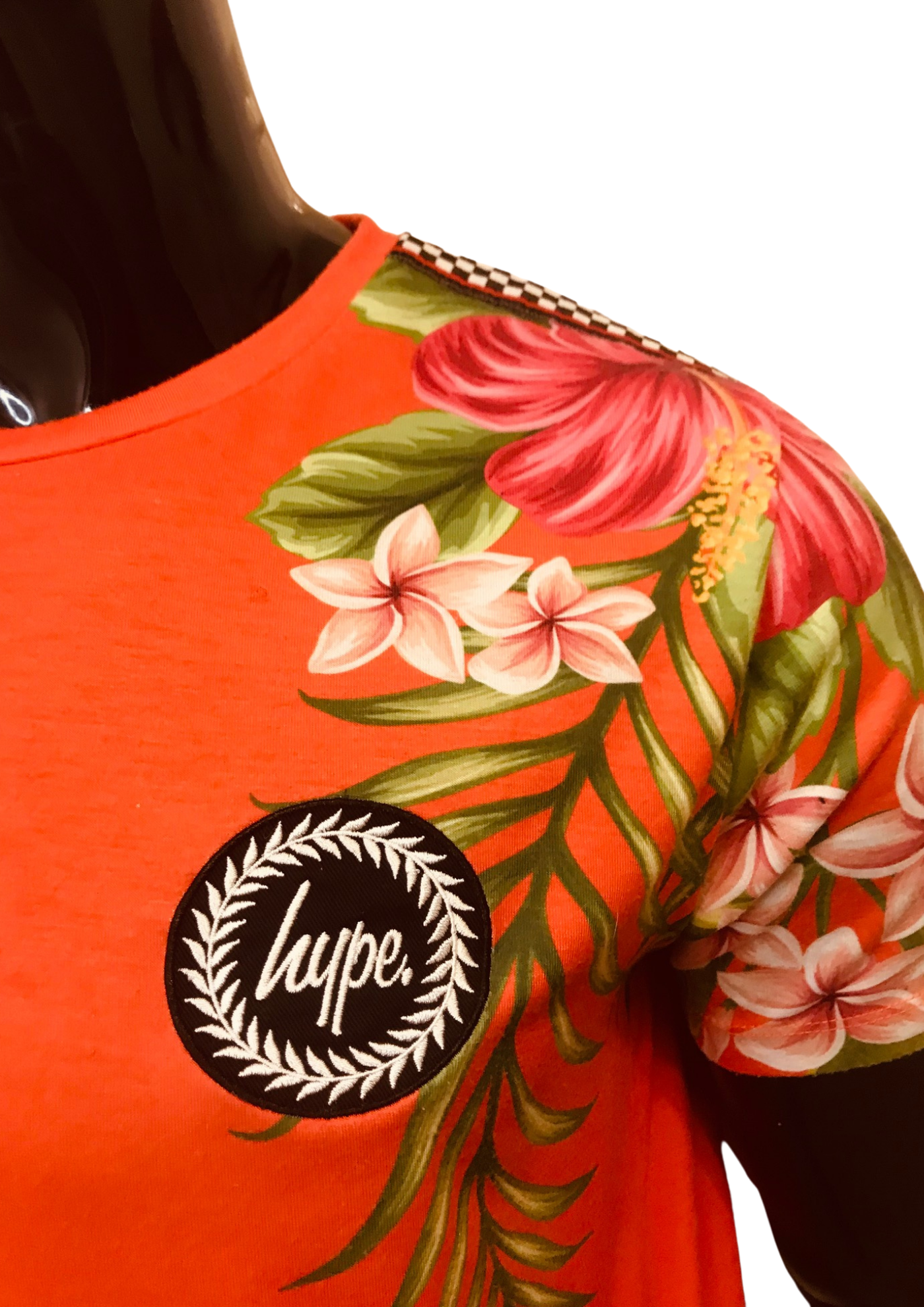 T-shirt « Tropical Vibes » orange – Taille M 🌺🧡