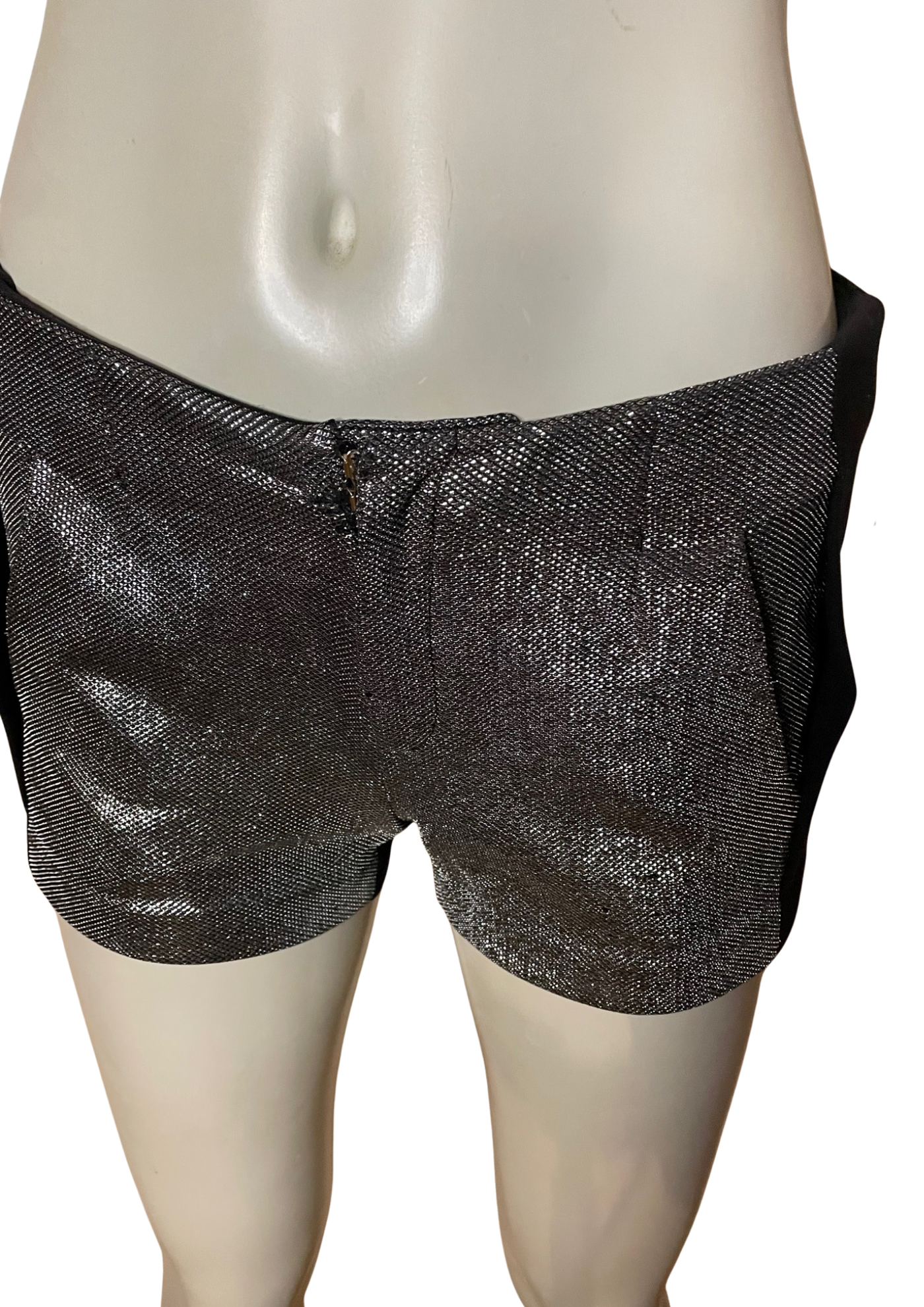 🖤 Short noir & argenté façon lamé Taille 34 🖤