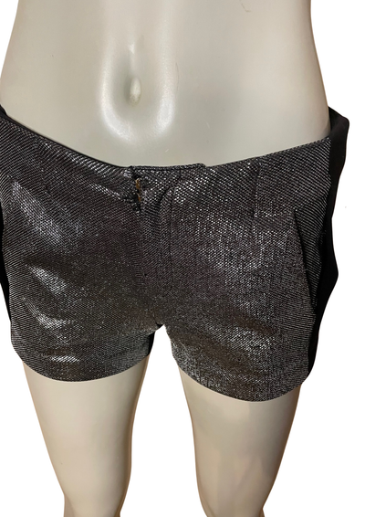 🖤 Short noir & argenté façon lamé Taille 34 🖤