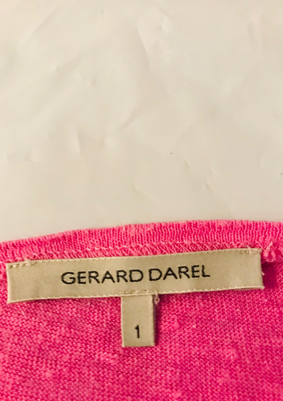 T-shirt en Lin Fuchsia – Taille 36 🌸✨