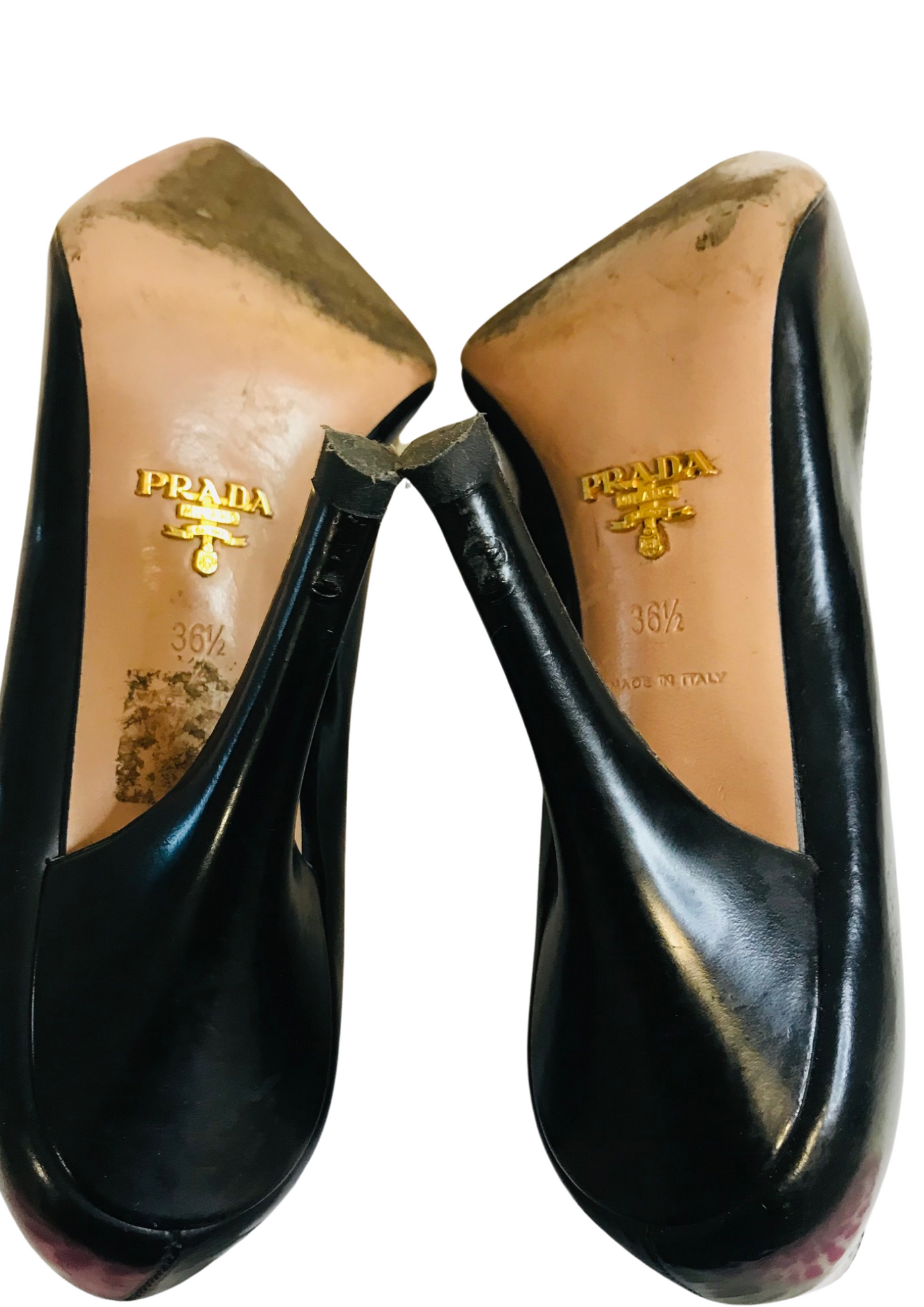👠 Escarpins noirs en cuir – Pointure 36,5 ✨🖤