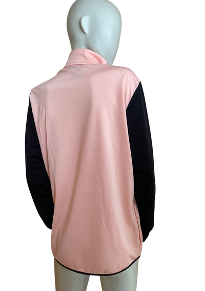🌸🖤 Veste de survêtement  bicolore Rose & Noir – Taille 36