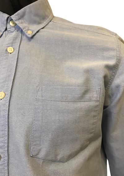 👔 Chemise Homme Bleu Clair – 100% Coton, Taille S