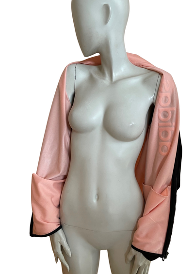 🌸🖤 Veste de survêtement  bicolore Rose & Noir – Taille 36