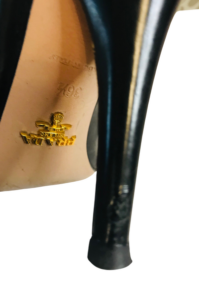 👠 Escarpins noirs en cuir – Pointure 36,5 ✨🖤