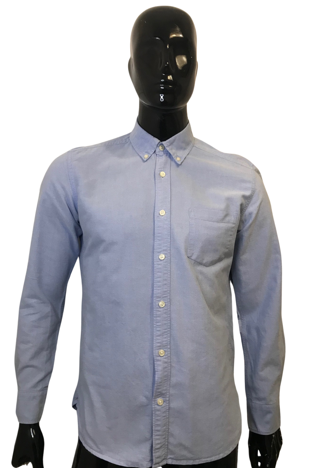 👔 Chemise Homme Bleu Clair – 100% Coton, Taille S